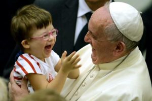 07. 17.16 Pope Francis and Down Syndrome girl